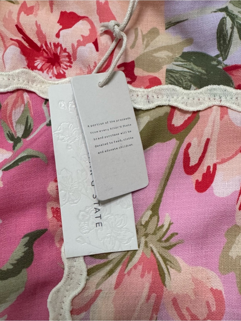 Altar’d State Floral Strapless Romper Size Small NWT Romantic Beachy One-piece - Picture 6 of 9